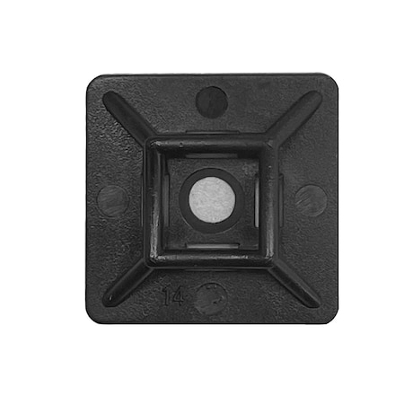 Dottie L.H. Dottie 3/4'' X 3/4'' UV Black Cable Tie Mounting Base, 100PK DT75SB